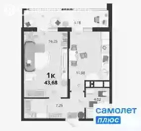 1-комнатная квартира: посёлок Знаменский, микрорайон Родные Просторы ... - Фото 0