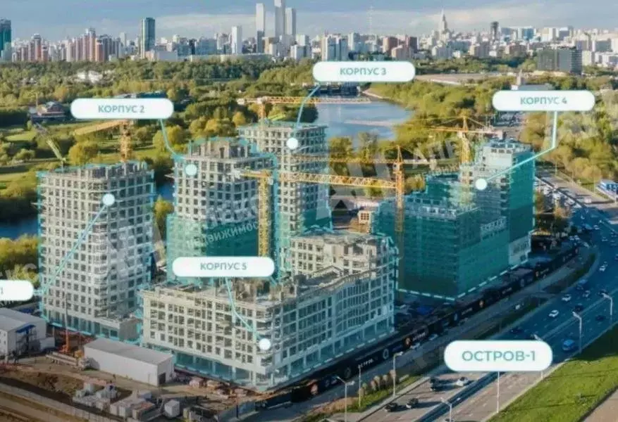 Помещение свободного назначения в Москва Жилой комплекс остров, 5-й ... - Фото 2