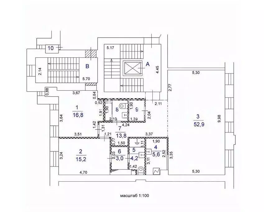 3-к кв. Москва Малая Бронная ул., 4 (120.0 м) - Фото 2