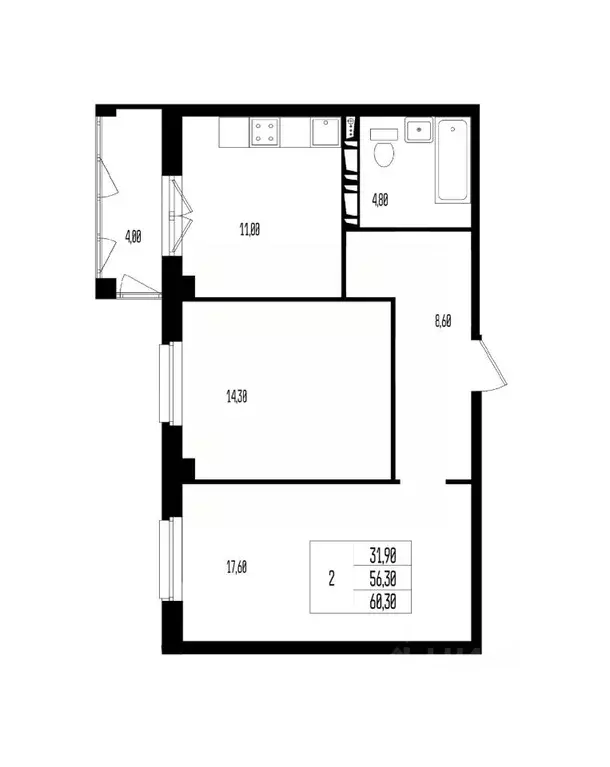 Свободной планировки кв. Волгоградская область, Волгоград 131-й мкр, ... - Фото 0