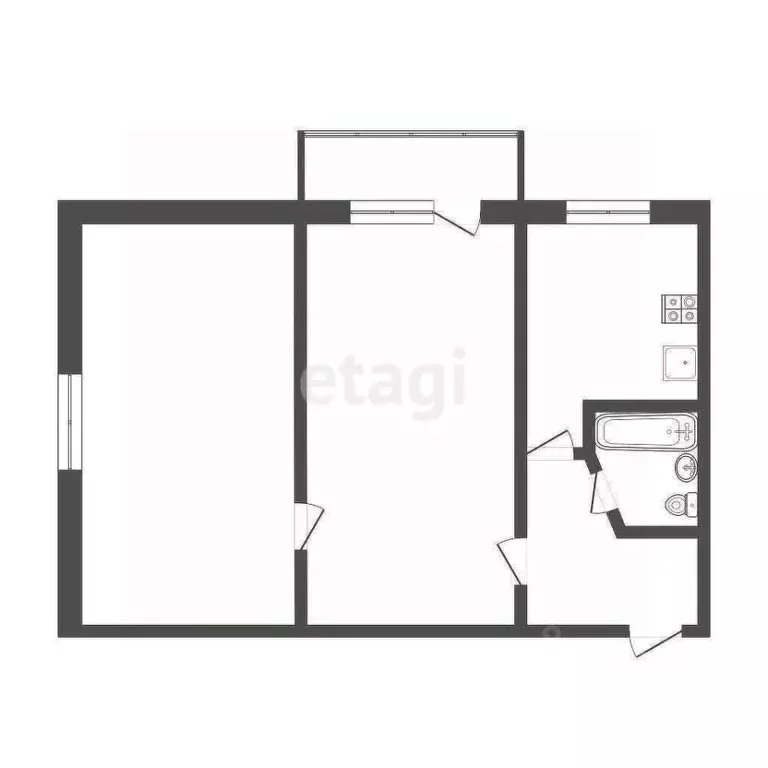 2-к кв. Севастополь ул. Якова Иванова, 17 (42.4 м) - Фото 1