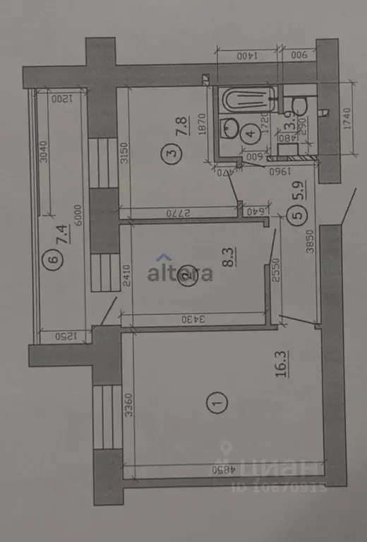 2-к кв. Татарстан, Казань Ютазинская ул., 6Бк3 (43.0 м) - Фото 2