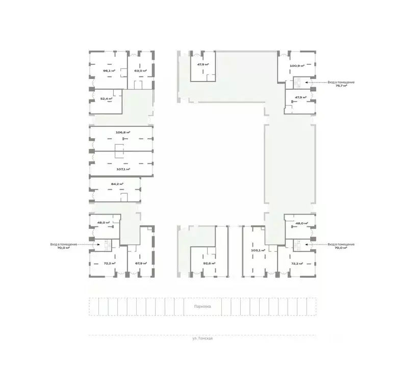 Помещение свободного назначения в Тюменская область, Тюмень ул. ... - Фото 2