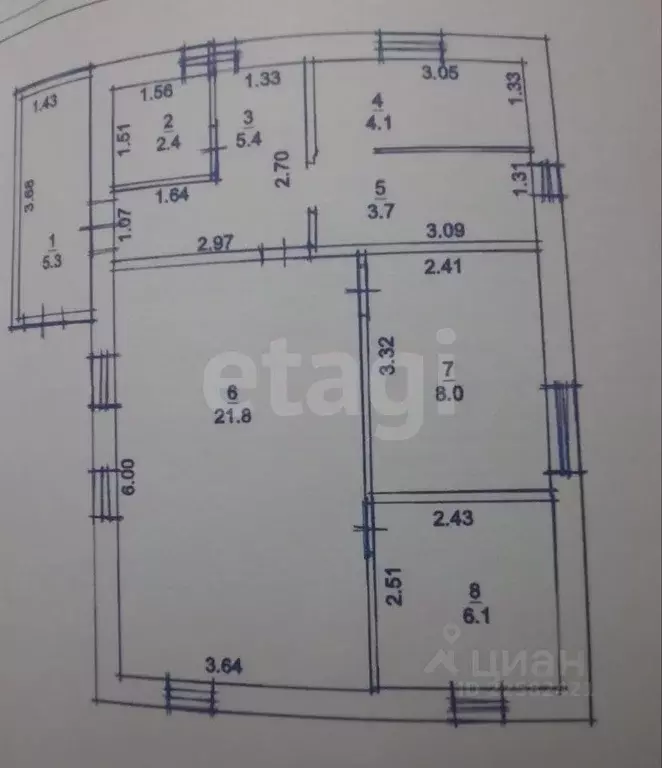 Дом в Удмуртия, Сарапульский район, с. Сигаево Трудовая ул., 15 (57 м) - Фото 2