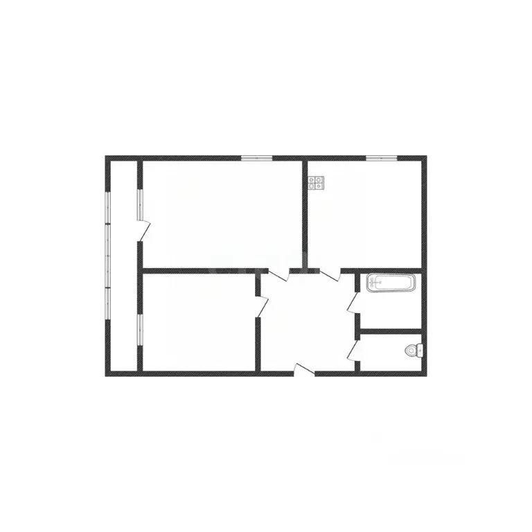 2-к кв. Алтайский край, Бийск Чемровка кв-л, ул. МПС, 8 (52.2 м) - Фото 2