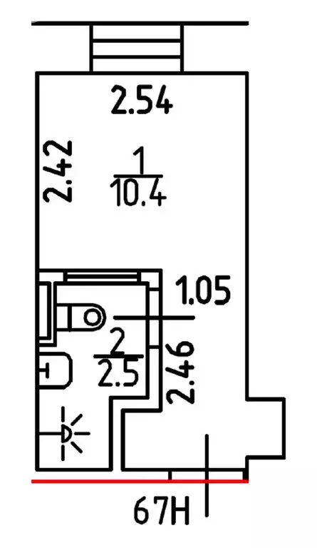 Квартира-студия: Санкт-Петербург, набережная Обводного канала, 169 (12 ... - Фото 1