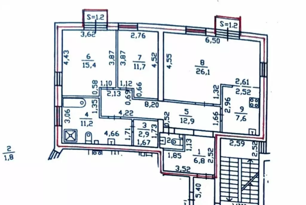 3-комнатная квартира: Павловск, Слуцкая улица, 14 (96.4 м) - Фото 1