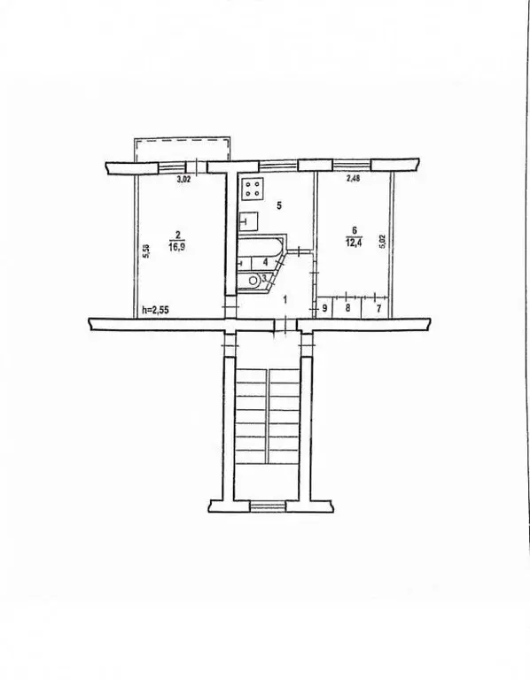 2-к кв. Волгоградская область, Волгоград Брестская ул., 11 (44.3 м) - Фото 1
