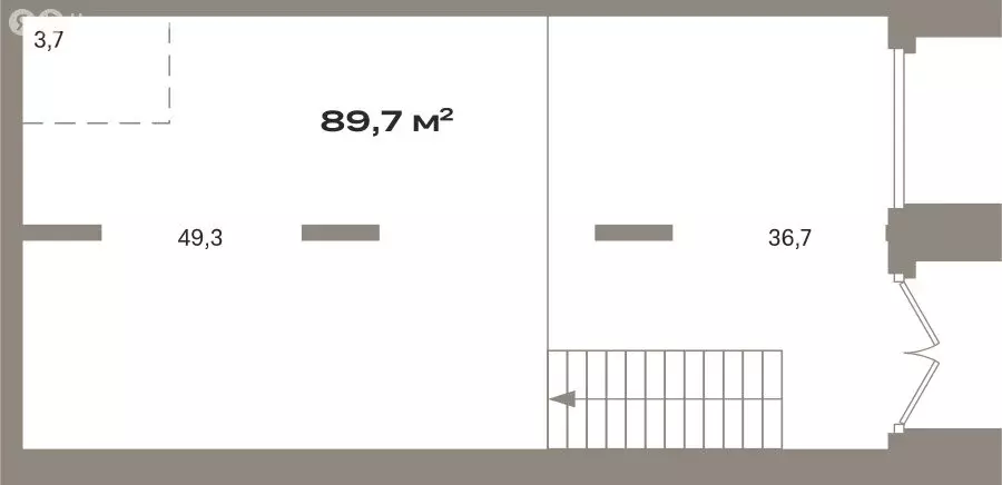 Помещение свободного назначения (89.73 м) - Фото 1