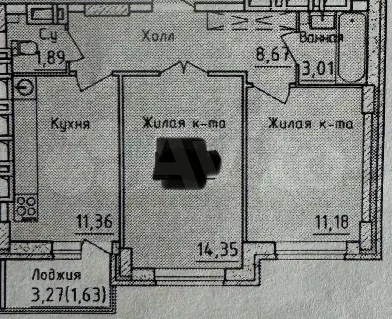 2-к. квартира, 53,6 м, 20/20 эт. - Фото 0