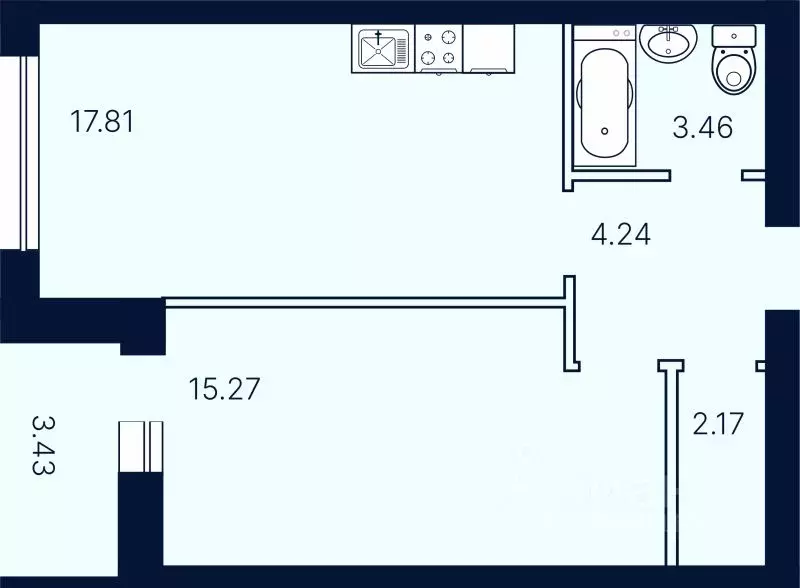 1-к кв. Саратовская область, Саратов Солнечный-2 жилрайон, Сияй-город ... - Фото 1