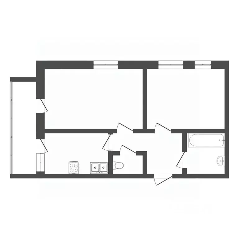 2-к кв. Тюменская область, Тюмень ул. Михаила Сперанского, 39к1 (59.3 ... - Фото 1