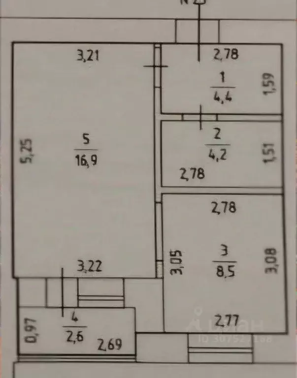 1-к кв. Башкортостан, Уфа ул. Шмидта, 162 (36.0 м) - Фото 1