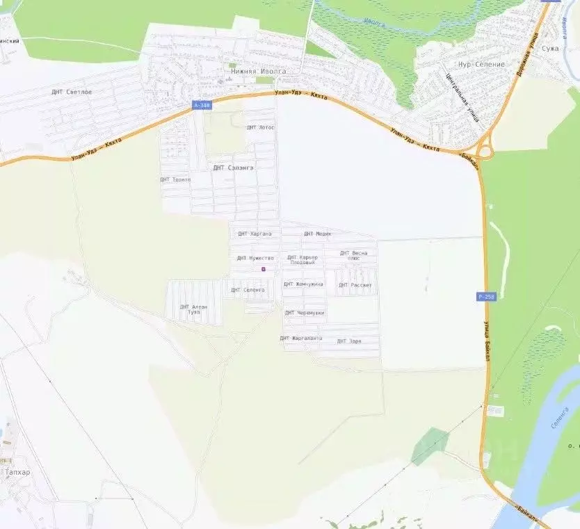 Участок в Бурятия, Иволгинский район, Нижнеиволгинское с/пос, Мужество ... - Фото 1