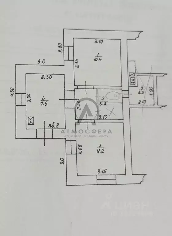 2-к кв. Краснодарский край, Туапсинский муниципальный округ, Джубга ... - Фото 2