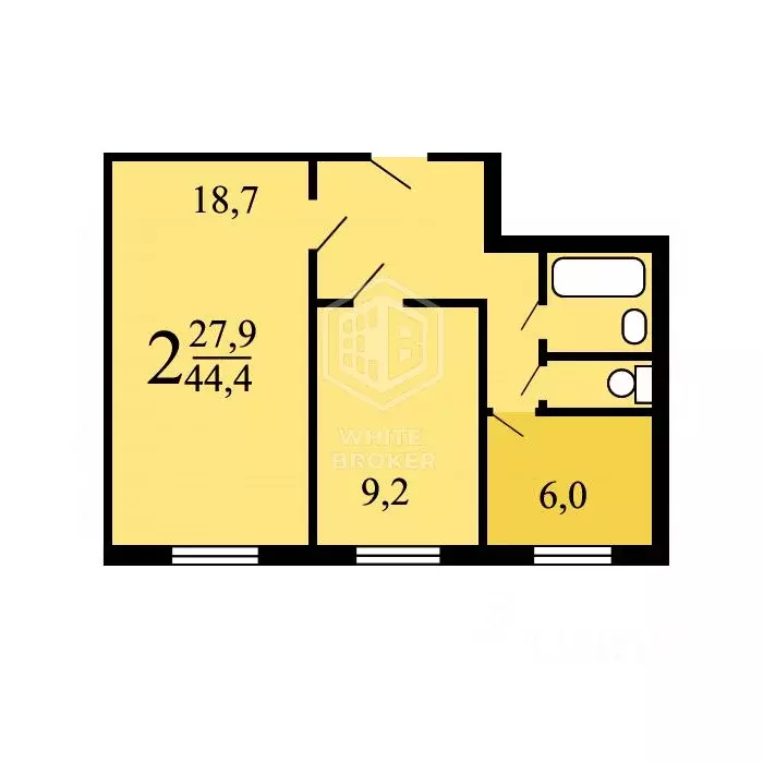 2-к кв. Москва Зеленоградская ул., 37 (44.2 м) - Фото 2