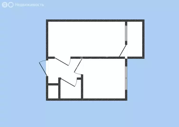 1-комнатная квартира: Губкин, Комсомольская улица, 55 (32.6 м) - Фото 2