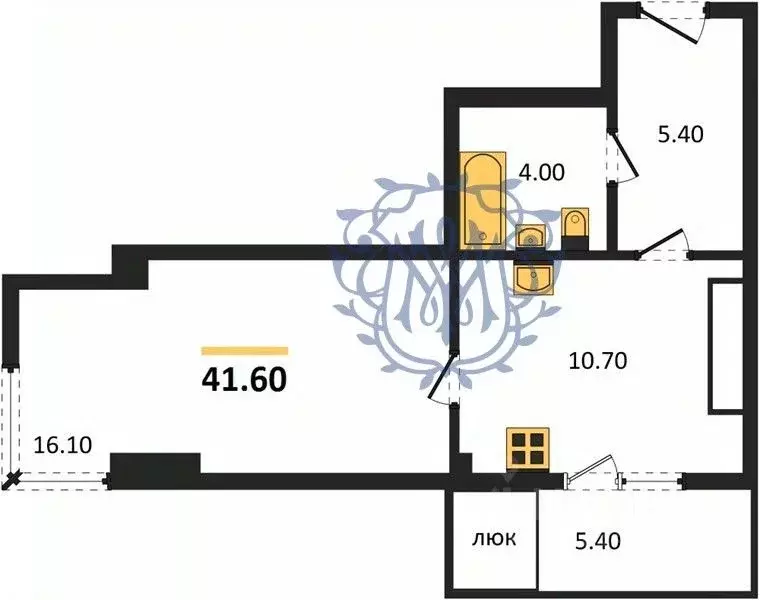 Студия Крым, Симферополь ул. Трубаченко, 21 (41.6 м) - Фото 0