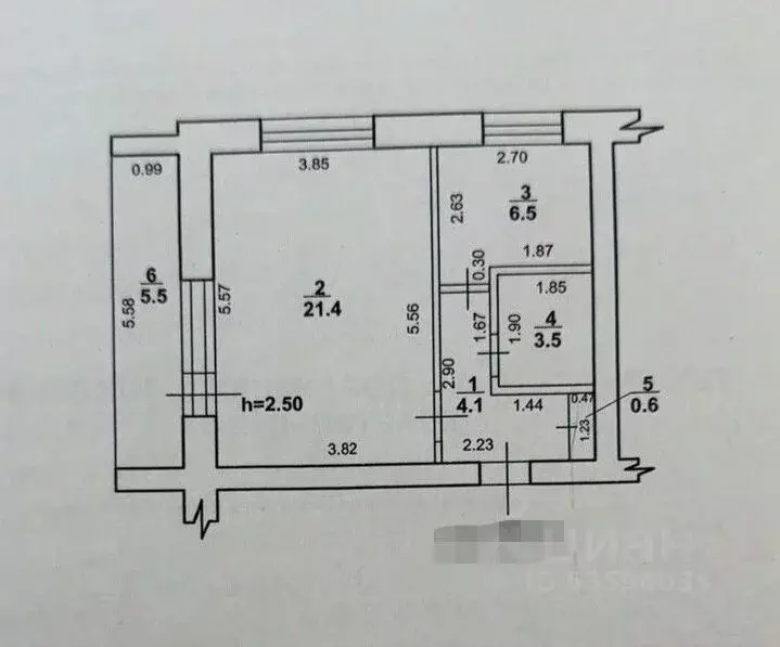1-к кв. Башкортостан, Стерлитамак ул. Николаева, 4 (38.9 м) - Фото 2
