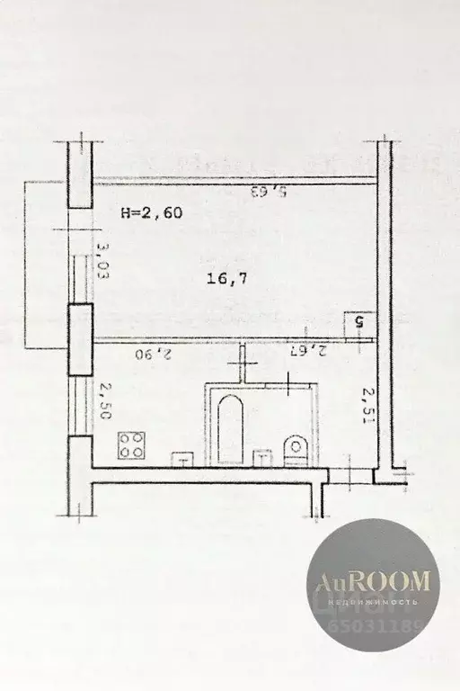 1-к кв. Волгоградская область, Волгоград ул. Хиросимы, 13 (31.0 м) - Фото 2