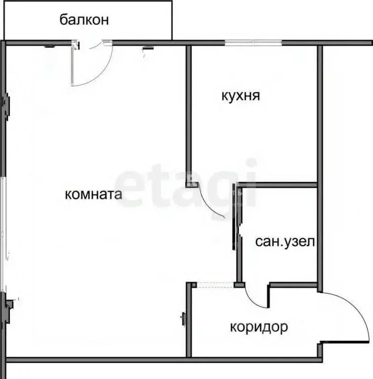 1-к кв. Костромская область, Кострома Боевая ул., 43 (35.0 м) - Фото 1