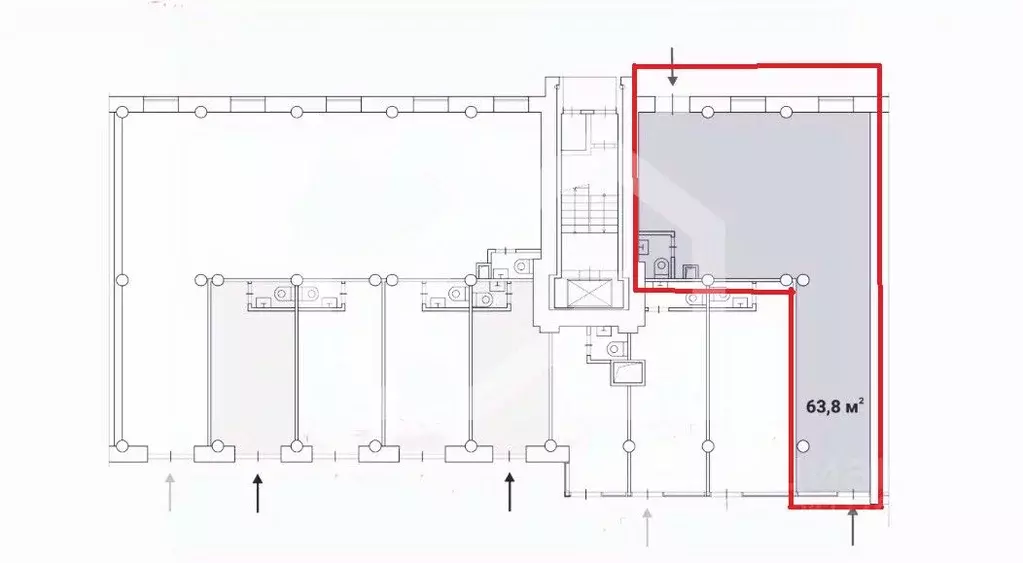 Помещение свободного назначения в Москва Планерная ул., 12К1 (64 м) - Фото 2