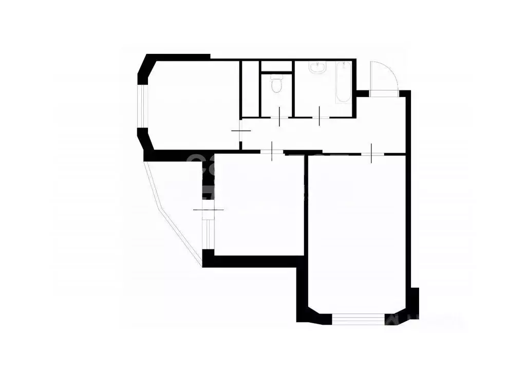 2-к кв. Москва Ленинградское ш., 124К1 (53.6 м) - Фото 1