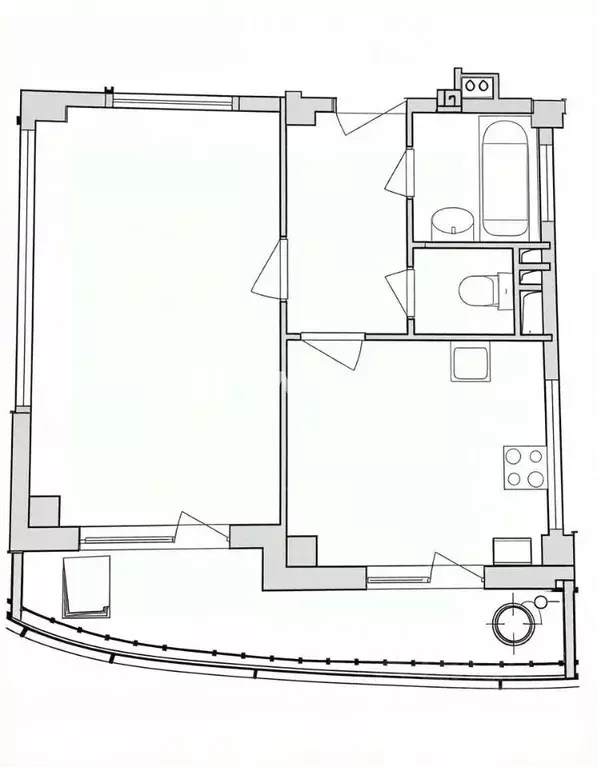 1-к кв. Белгородская область, Белгород Гостенская ул., 16 (41.7 м) - Фото 2