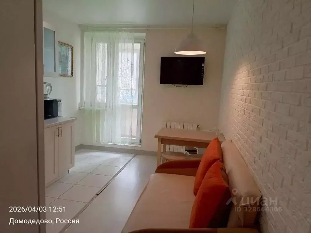 1-к кв. Московская область, Домодедово Южный мкр, ул. Курыжова, 26к1 ... - Фото 2