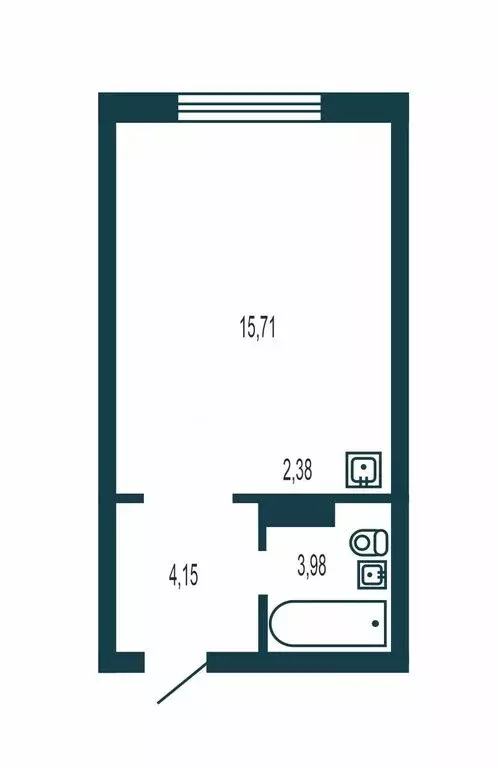 Квартира-студия: Новосибирск, Красный проспект, 180 (26.49 м) - Фото 1