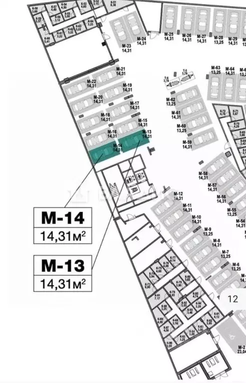 Гараж в Москва Рублево-Архангельское мкр, № 120 кв-л, 19 (29 м) - Фото 1