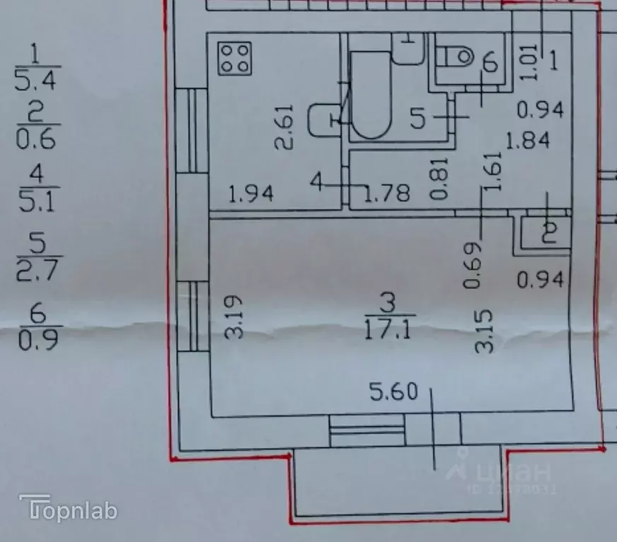 1-к кв. Санкт-Петербург ул. Шевченко, 31 (31.8 м) - Фото 2