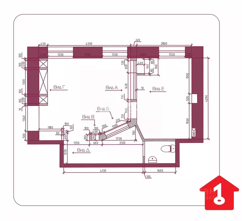 Офис в Омская область, Омск ул. Циолковского, 4 (40 м) - Фото 2