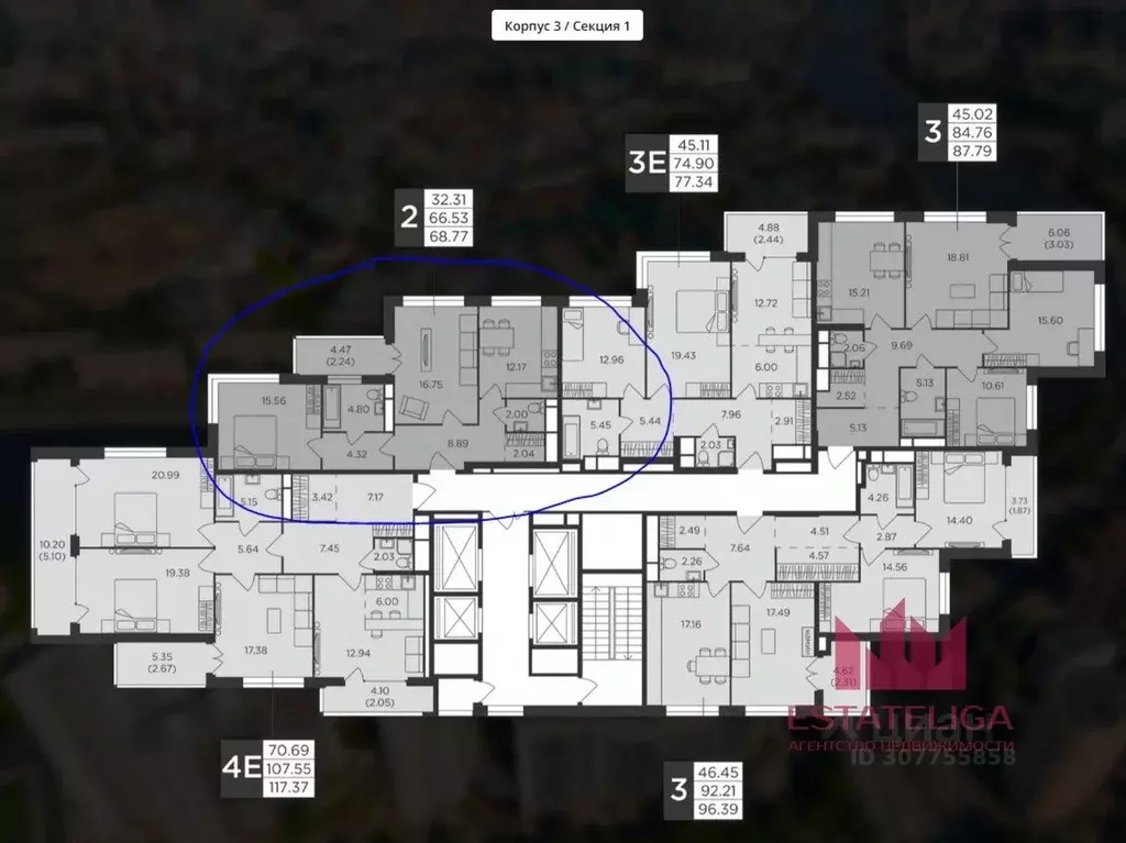 2-к кв. Москва ул. Виктора Маслова, 2 (66.5 м) - Фото 1