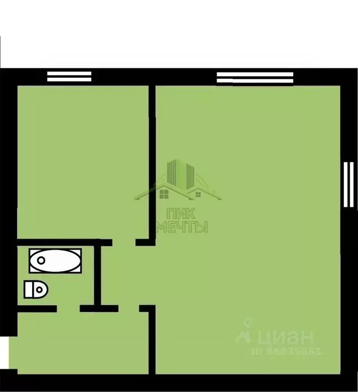 1-к кв. Бурятия, Улан-Удэ ул. Павлова, 15 (31.5 м) - Фото 2