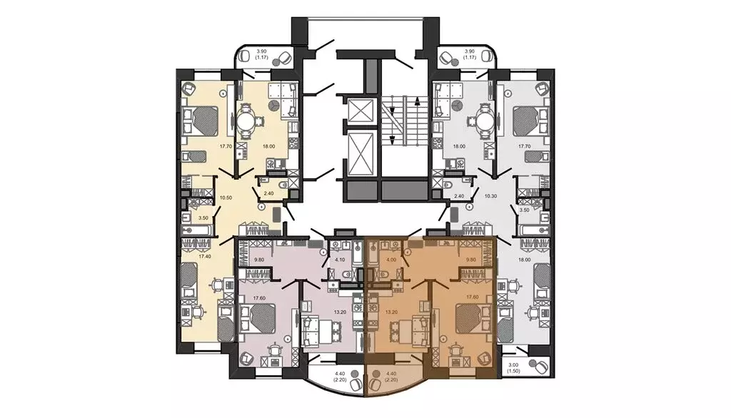 1-комнатная квартира: Домодедово, микрорайон Востряково, ЖК Оптима, к3 ... - Фото 2