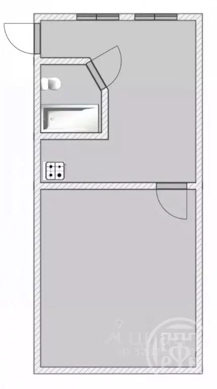 1-к кв. Санкт-Петербург Псковская ул., 34 (54.9 м) - Фото 2