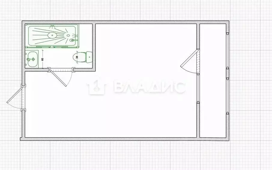 Студия Пензенская область, Пенза ул. Шмидта, 24 (21.0 м) - Фото 1