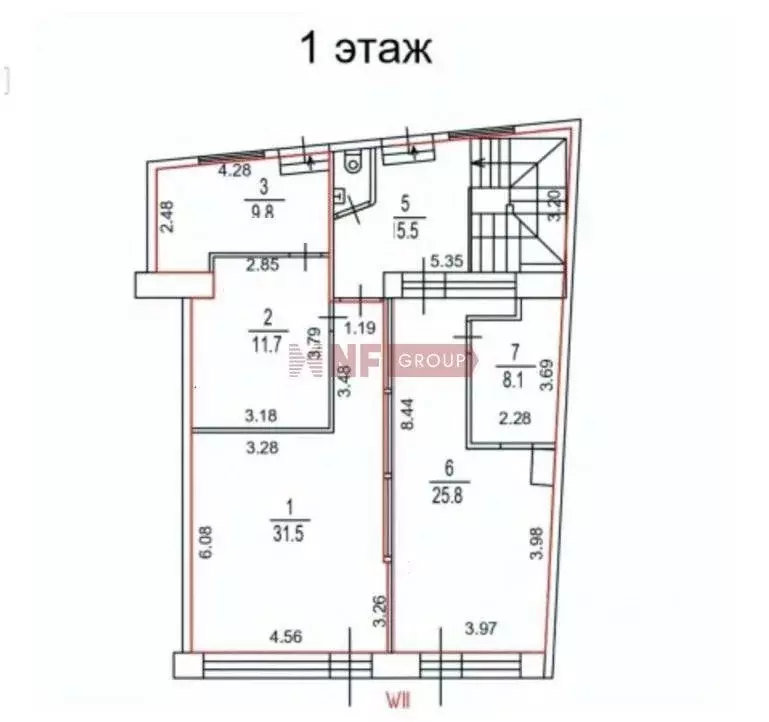 Торговая площадь в Москва Большая Серпуховская ул., 8/7С2 (172 м) - Фото 1