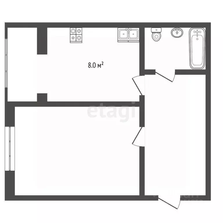 1-к кв. Ставропольский край, Кисловодск просп. Победы (35.1 м) - Фото 2