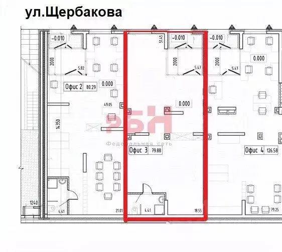 Торговая площадь в Свердловская область, Екатеринбург ул. Щербакова, ... - Фото 1