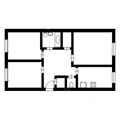 3-к кв. Новосибирская область, Новосибирск ул. Кирова, 27/3 (102.2 м) - Фото 2