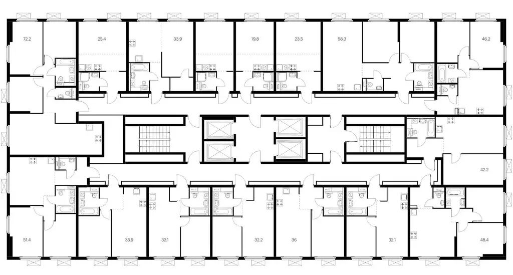 Студия Москва Амурский парк жилой комплекс (25.4 м) - Фото 1