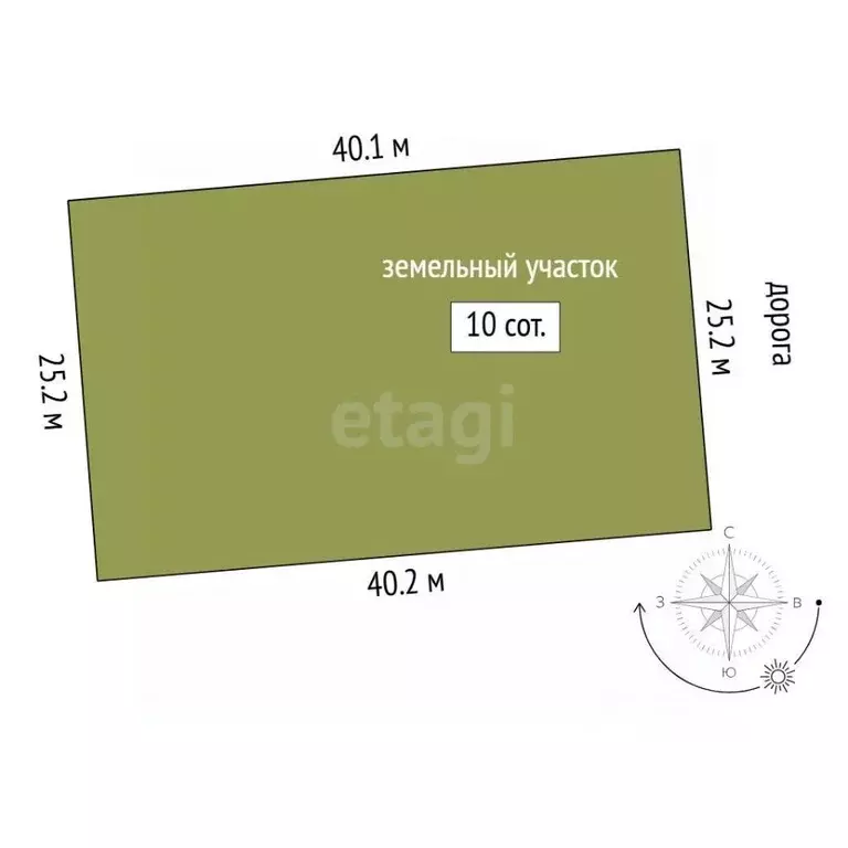 Участок в Тюменская область, Нижнетавдинский муниципальный округ, ... - Фото 1