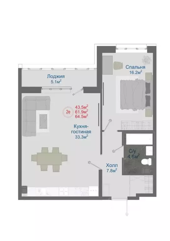 2-к кв. Воронежская область, Новоусманский район, пос. Отрадное ул. ... - Фото 0