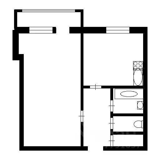 1-к кв. Красноярский край, Красноярск ул. Курчатова, 15в (28.9 м) - Фото 1