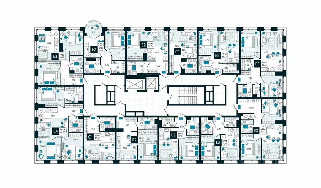 2-к кв. Тульская область, Тула ул. Чмутова, 158Д (47.52 м) - Фото 2
