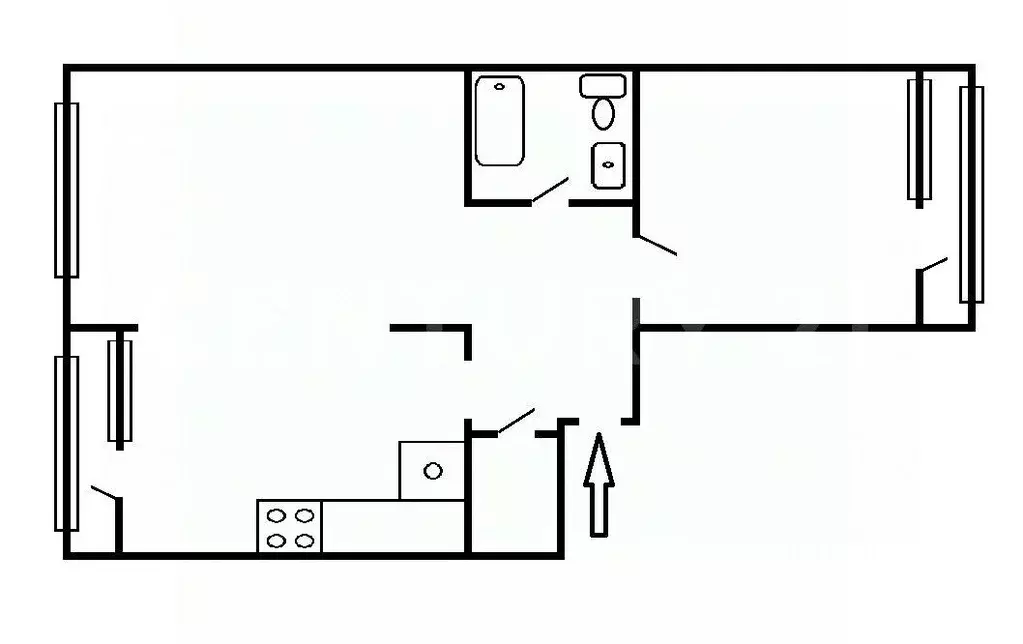 2-к кв. Московская область, Одинцово Северная ул., 5к3 (67.6 м) - Фото 2
