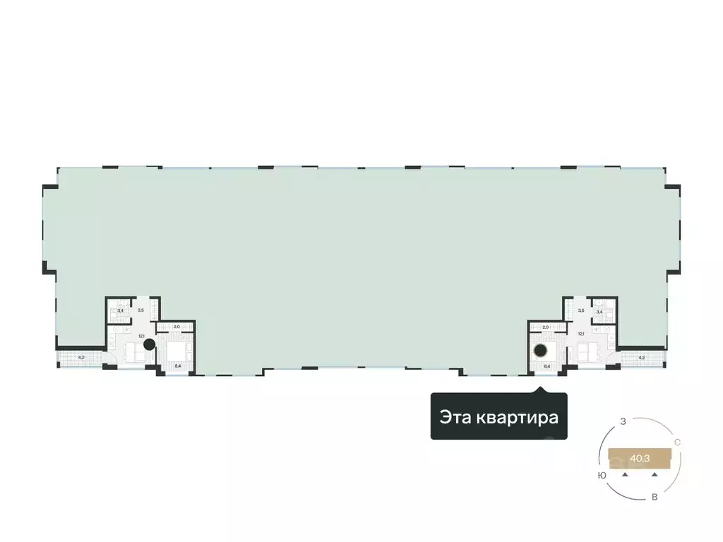 1-к кв. Тюменская область, Тюмень ул. Игоря Комиссарова, 23 (31.4 м) - Фото 1