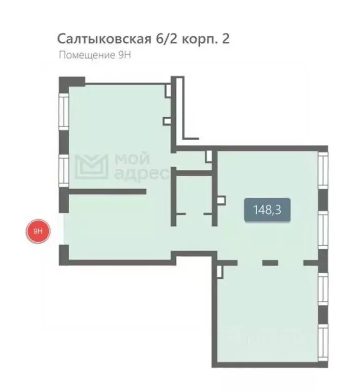 Помещение свободного назначения в Москва Салтыковская ул., 6/2к2 (148 ... - Фото 1